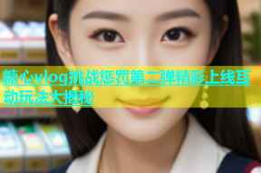 糖心vlog挑战惩罚第二弹精彩上线互动玩法大揭秘
