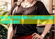 糖心柚子猫短视频vlog探花轻松记录生活精彩瞬间