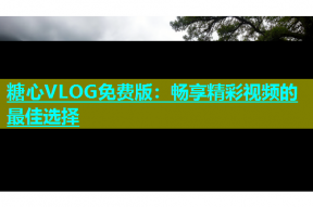 糖心VLOG免费版：畅享精彩视频的最佳选择