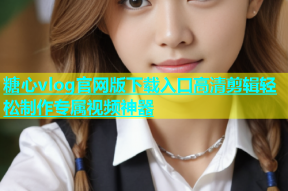 糖心vlog官网版下载入口高清剪辑轻松制作专属视频神器