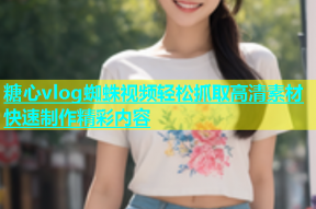 糖心vlog蜘蛛视频轻松抓取高清素材快速制作精彩内容