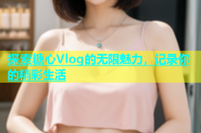 探索糖心Vlog的无限魅力，记录你的精彩生活