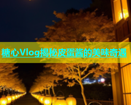 糖心Vlog揭秘皮蛋酱的美味奇遇  第1张